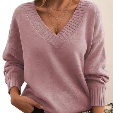 Mollie - Schicker und komfortabler Pullover mit V-Ausschnitt