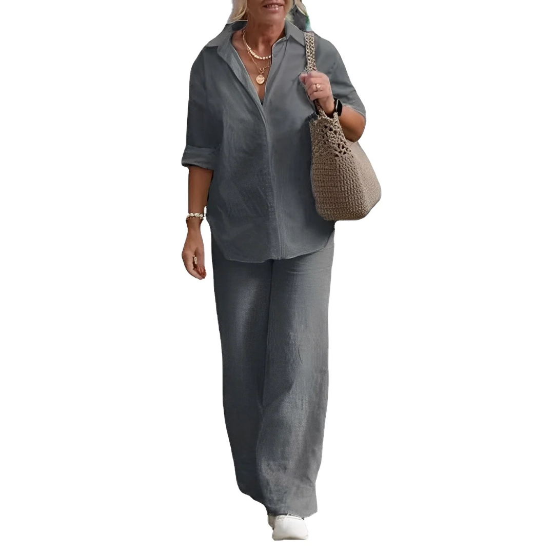 Earlyne - Bequemes Hosen-Set