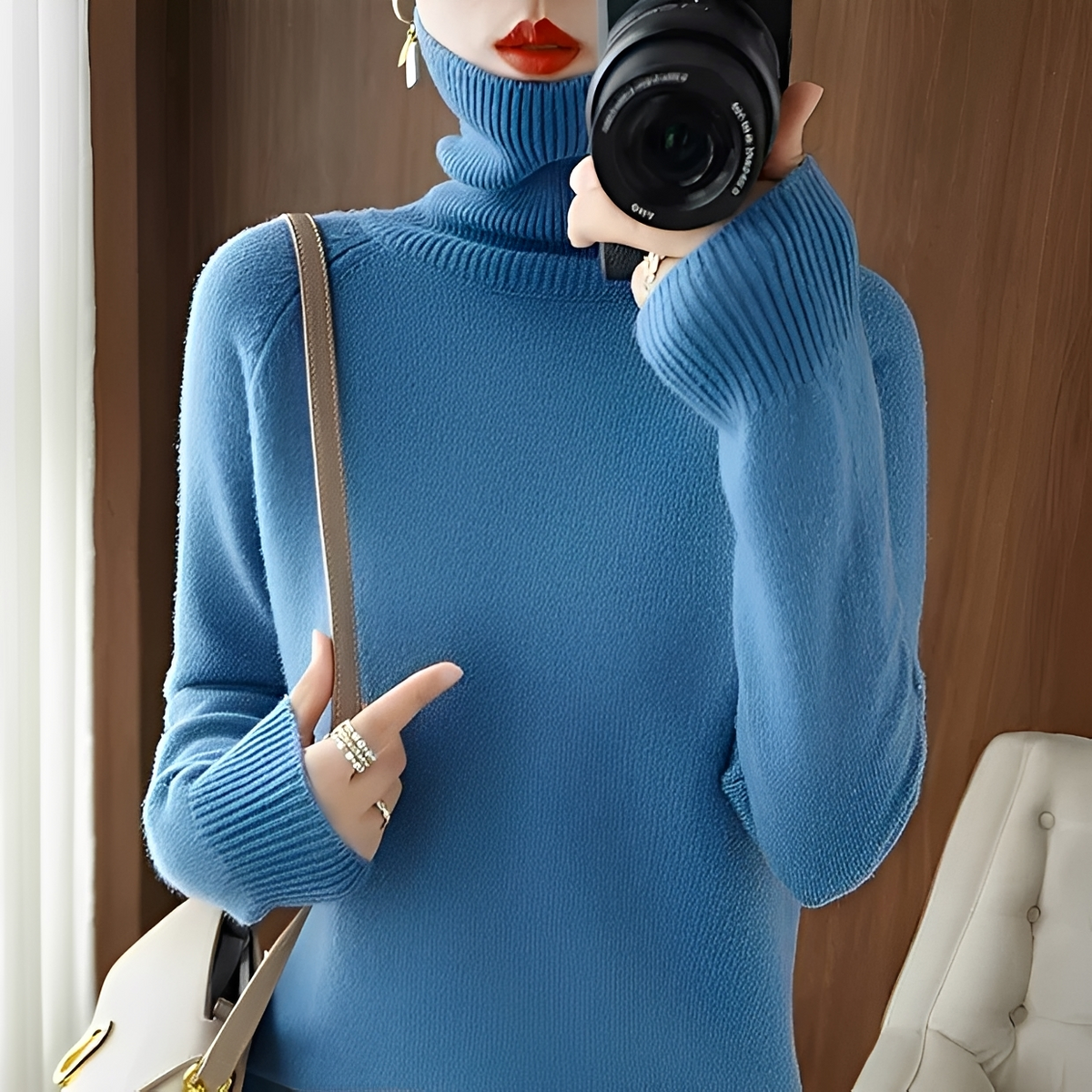 Hannie - Eleganter und gemütlicher Rollkragenpullover