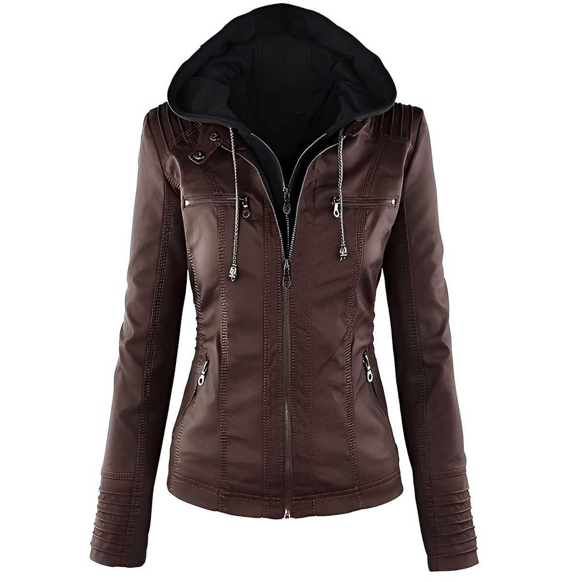 Janine - Elegante und kuschelige Kapuzenjacke