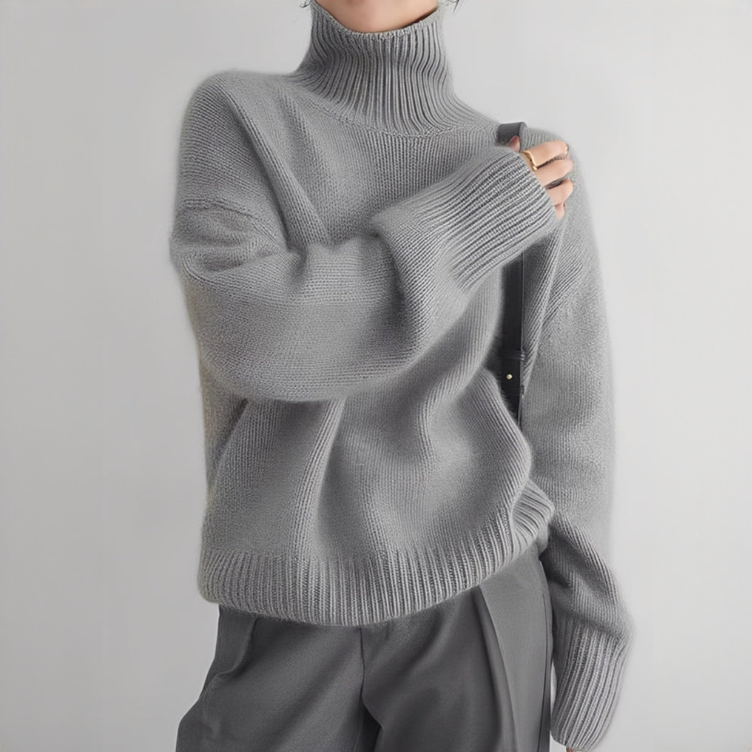Yvonie - Weicher und kuscheliger Rollkragenpullover