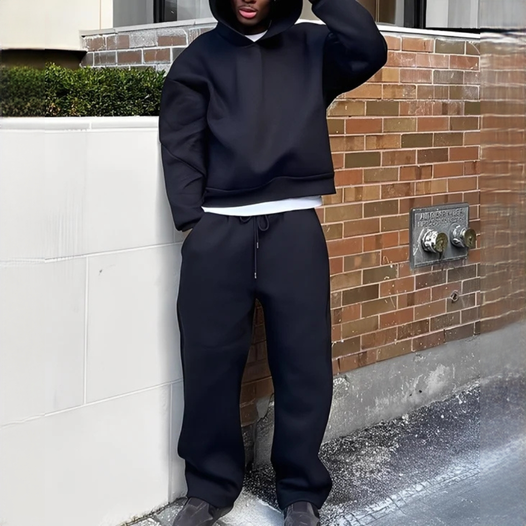Marlon - Oversize-Kapuzenpullover-Set und Hose