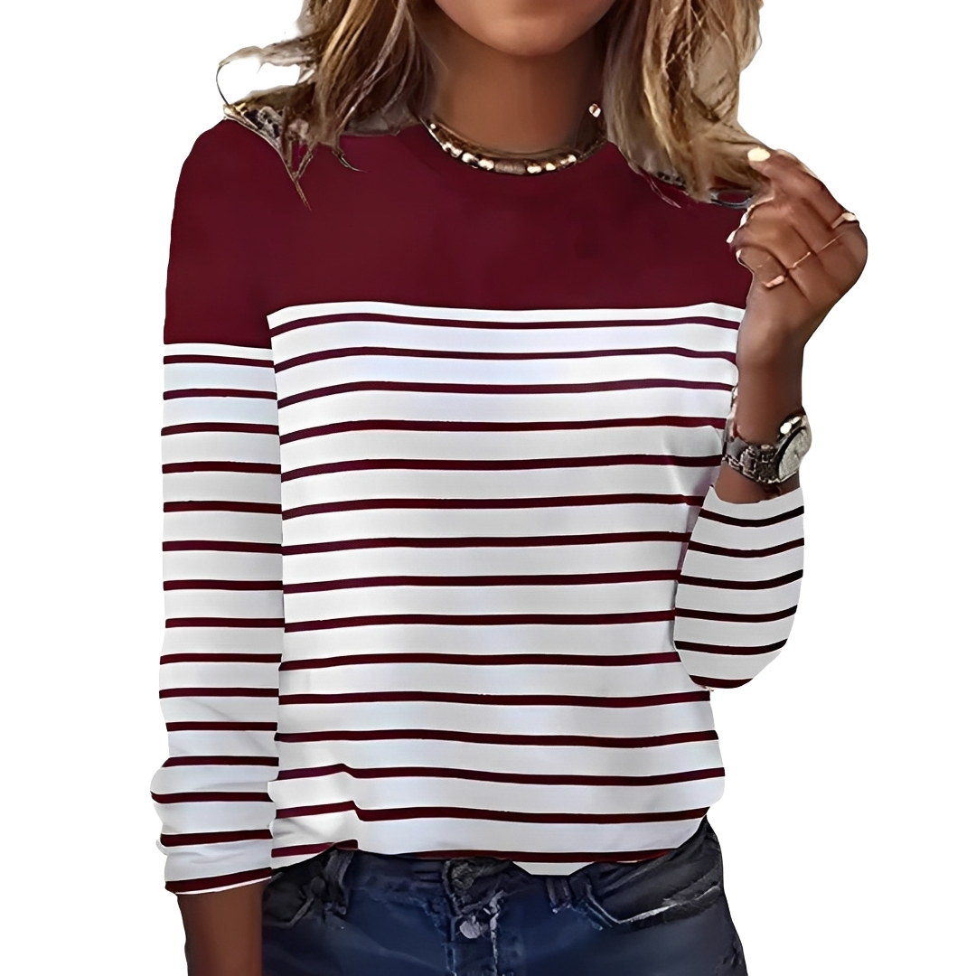 Eunice - Gestreifter, warmer und gemütlicher Pullover