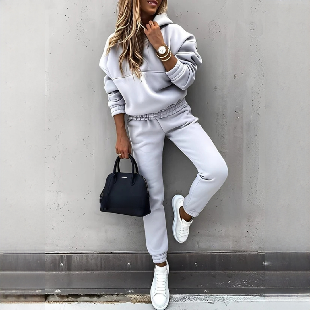 Rovina - Warmes Kapuzenpullover-Set und Hose
