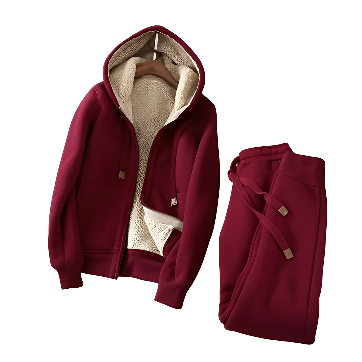 Andy - Warmes Kapuzenpullover-Set und Hose