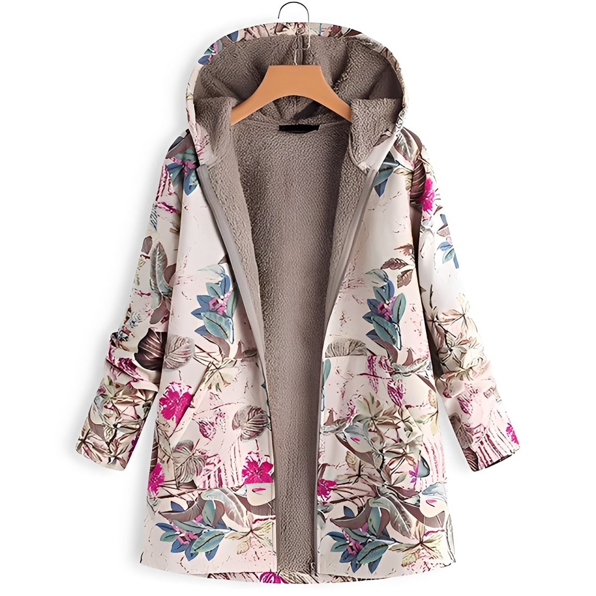Olyvia - Vintage und warme Kapuzenjacke
