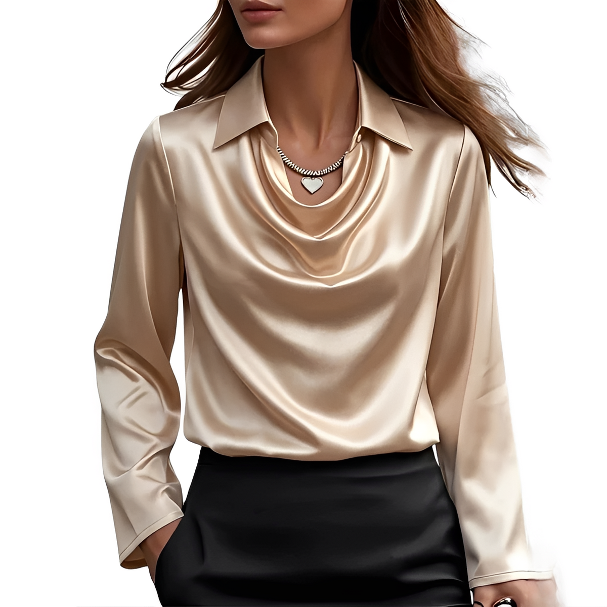 Dynah - Elegante Langarmbluse