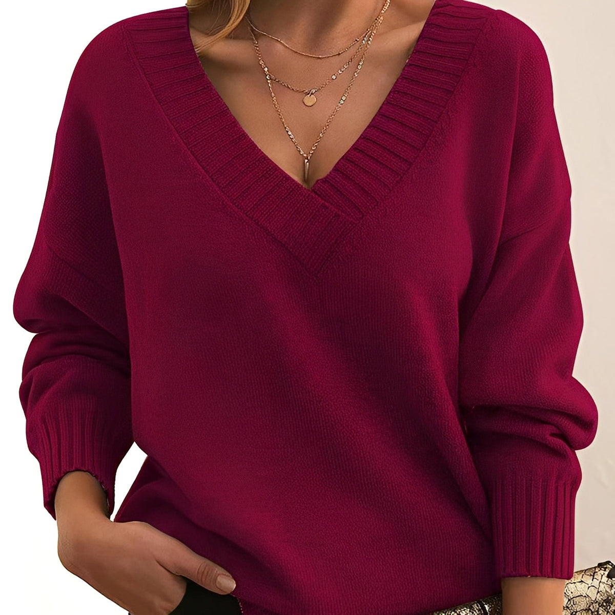 Mollie - Schicker und komfortabler Pullover mit V-Ausschnitt