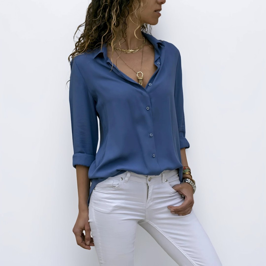 Delilah - Elegante Bluse mit langen Ärmeln