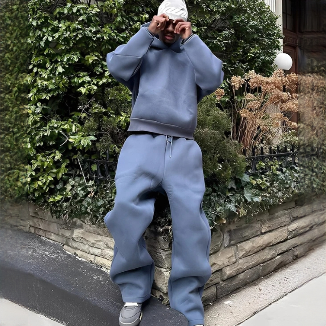 Marlon - Oversize-Kapuzenpullover-Set und Hose