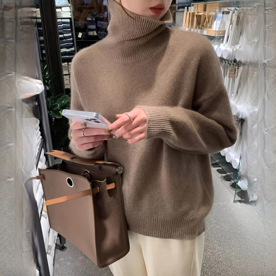 Yvonie - Weicher und kuscheliger Rollkragenpullover