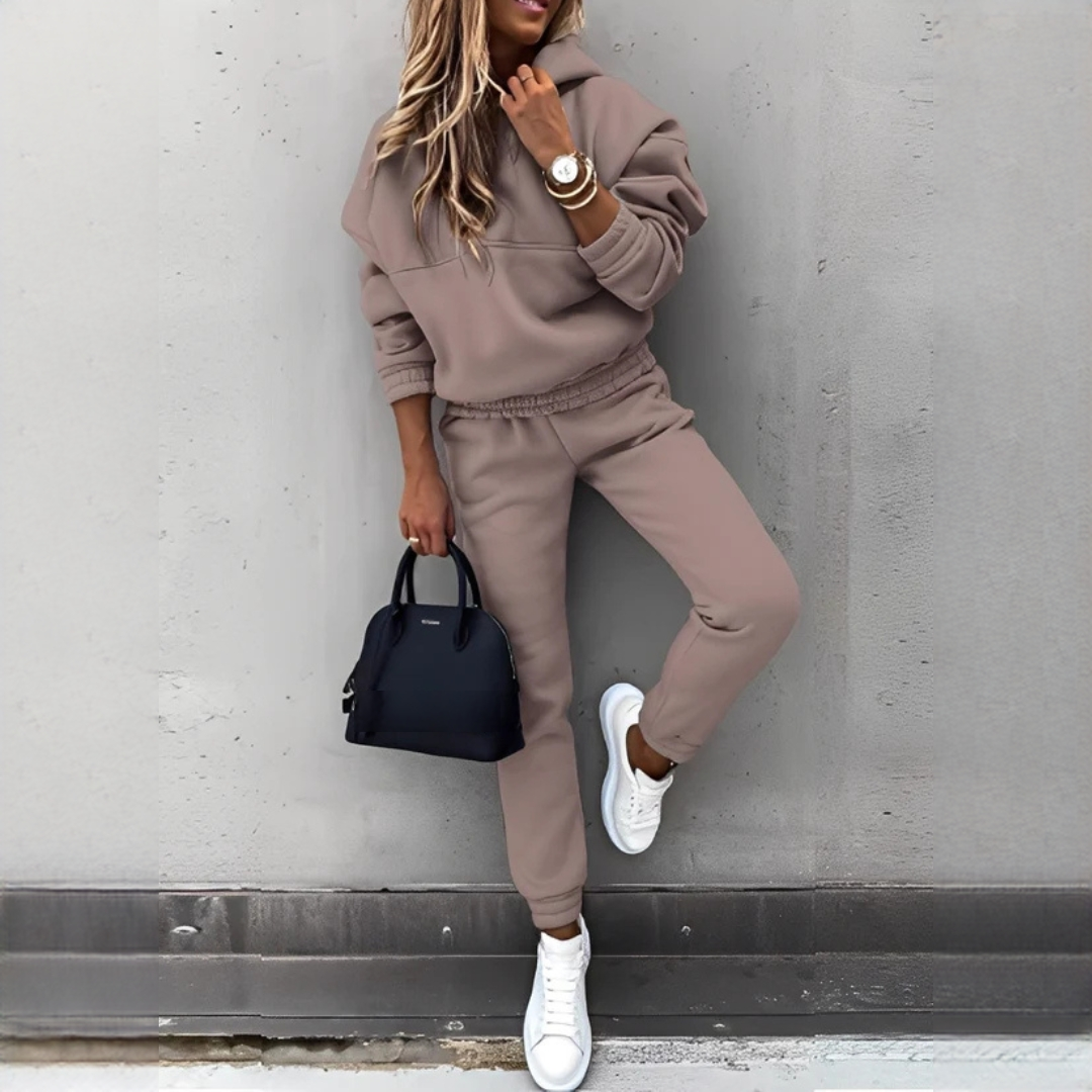Rovina - Warmes Kapuzenpullover-Set und Hose