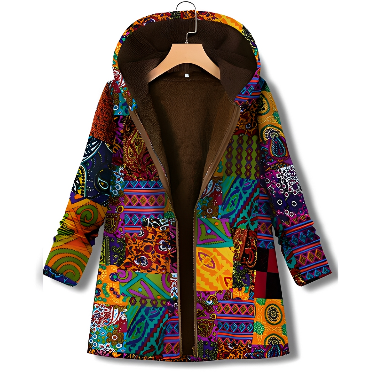 Olyvia - Vintage und warme Kapuzenjacke