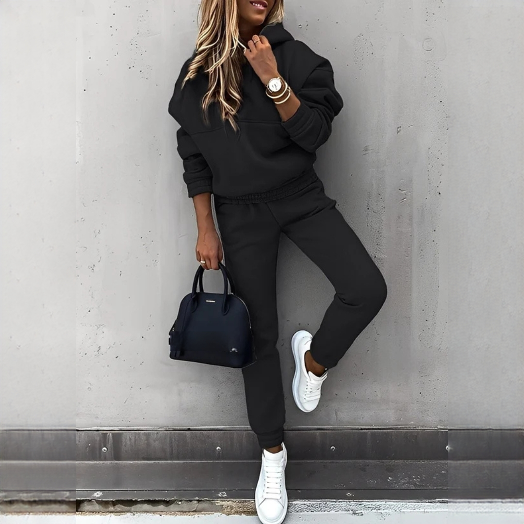 Rovina - Warmes Kapuzenpullover-Set und Hose