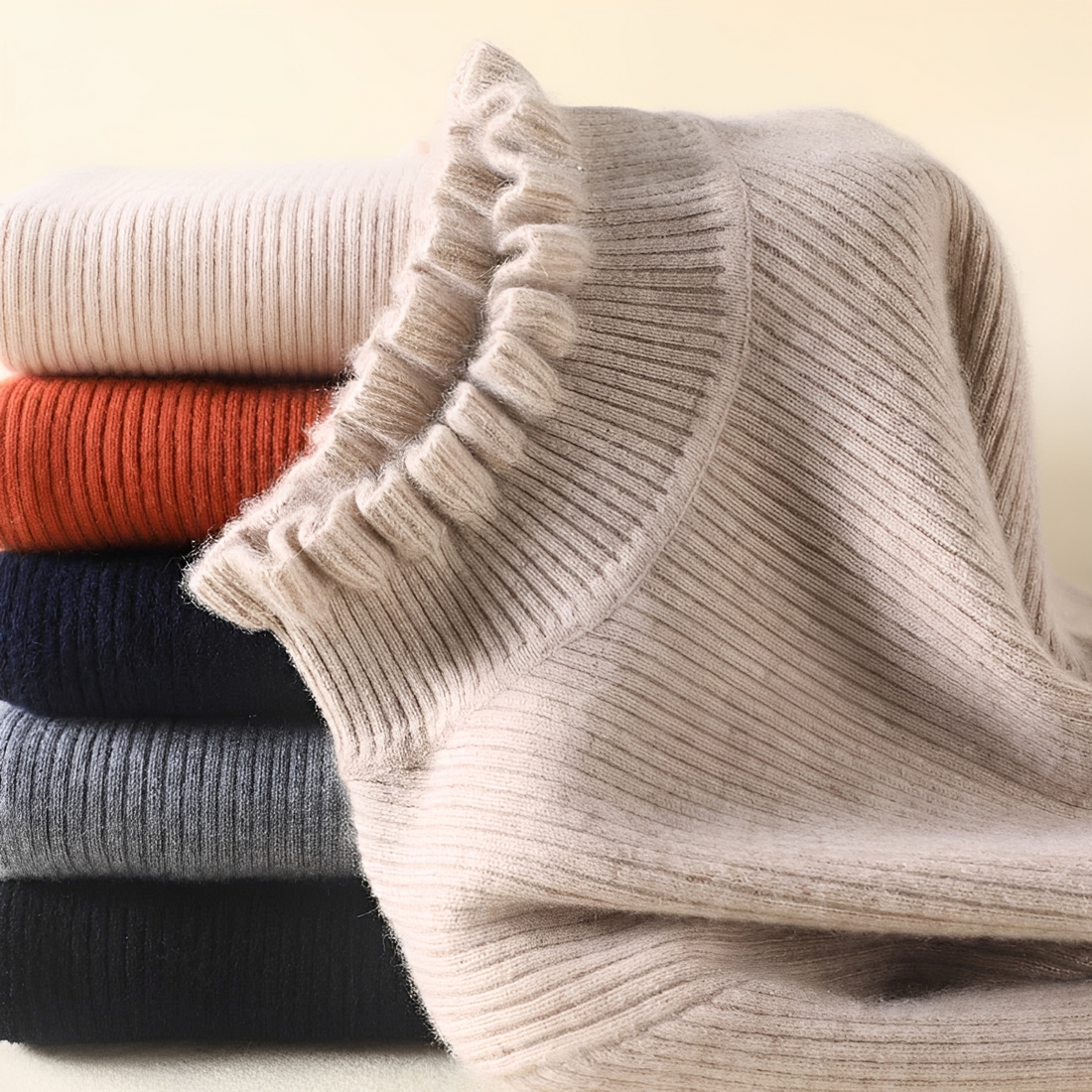 Alva - Eleganter und bequemer Rollkragenpullover