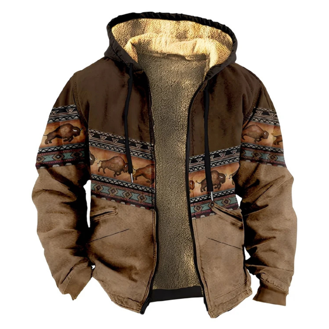 Malvin - Vintage-Stil Kapuzenjacke