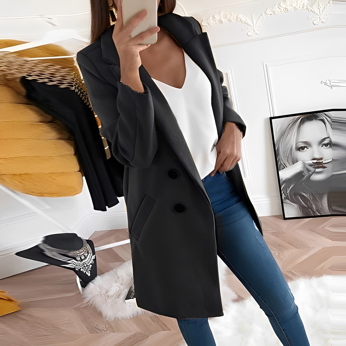 Tiffany - Eleganter und warmer Mantel