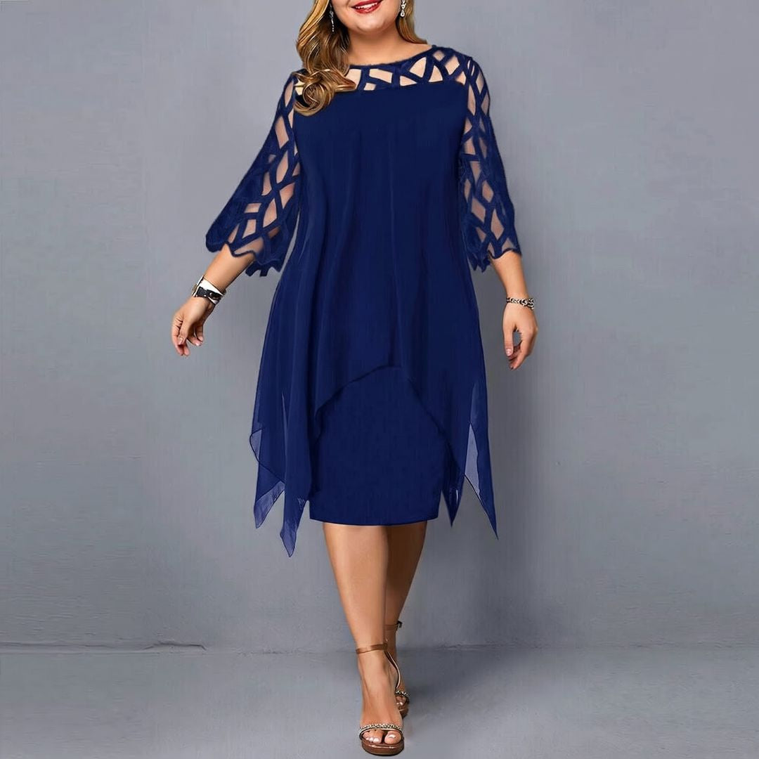 Annika – Kleid mit ausgeschnittenen Ärmeln und femininem Schnitt