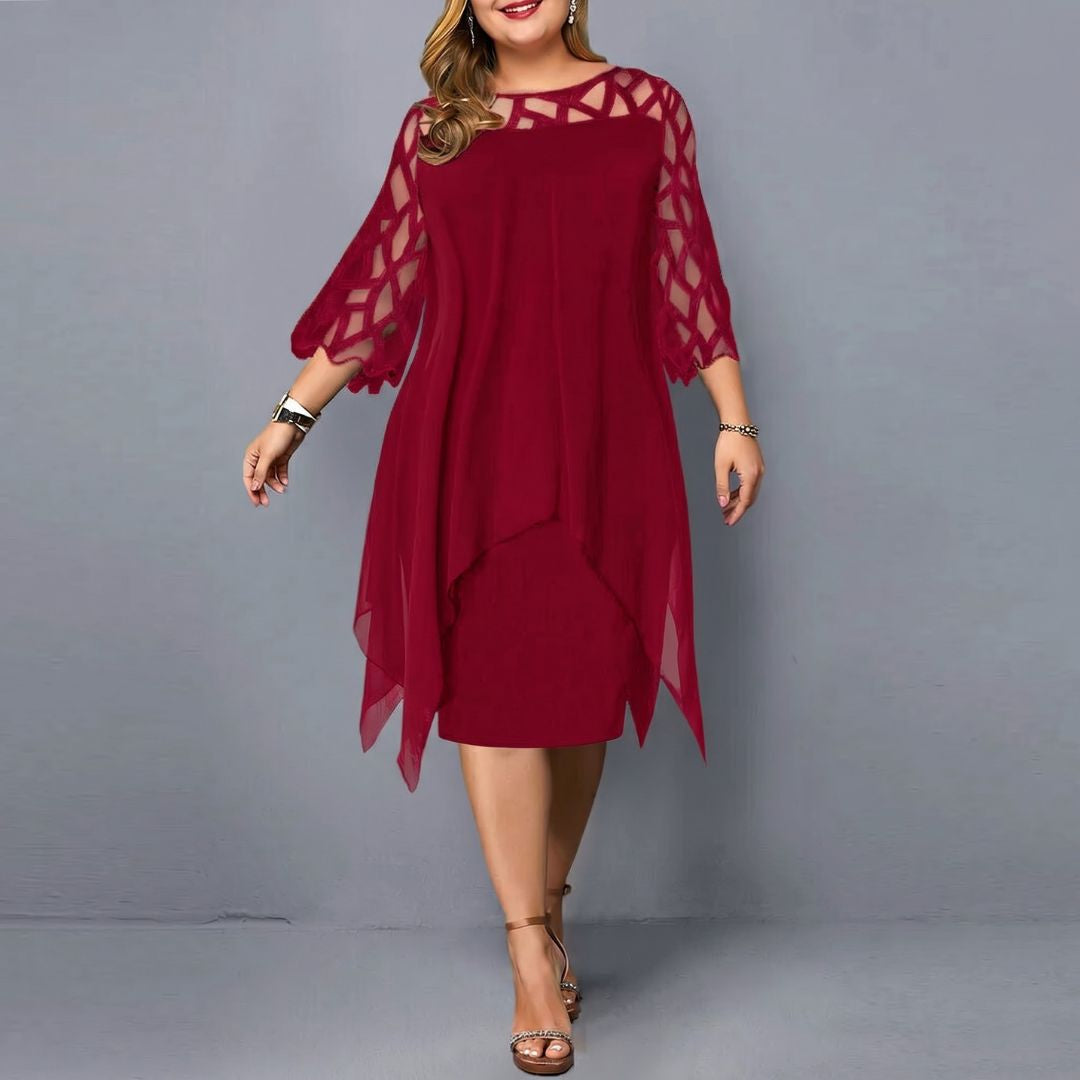 Annika – Kleid mit ausgeschnittenen Ärmeln und femininem Schnitt