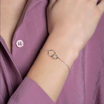 Verschlungenes Ringarmband - Verschlungene Ringe