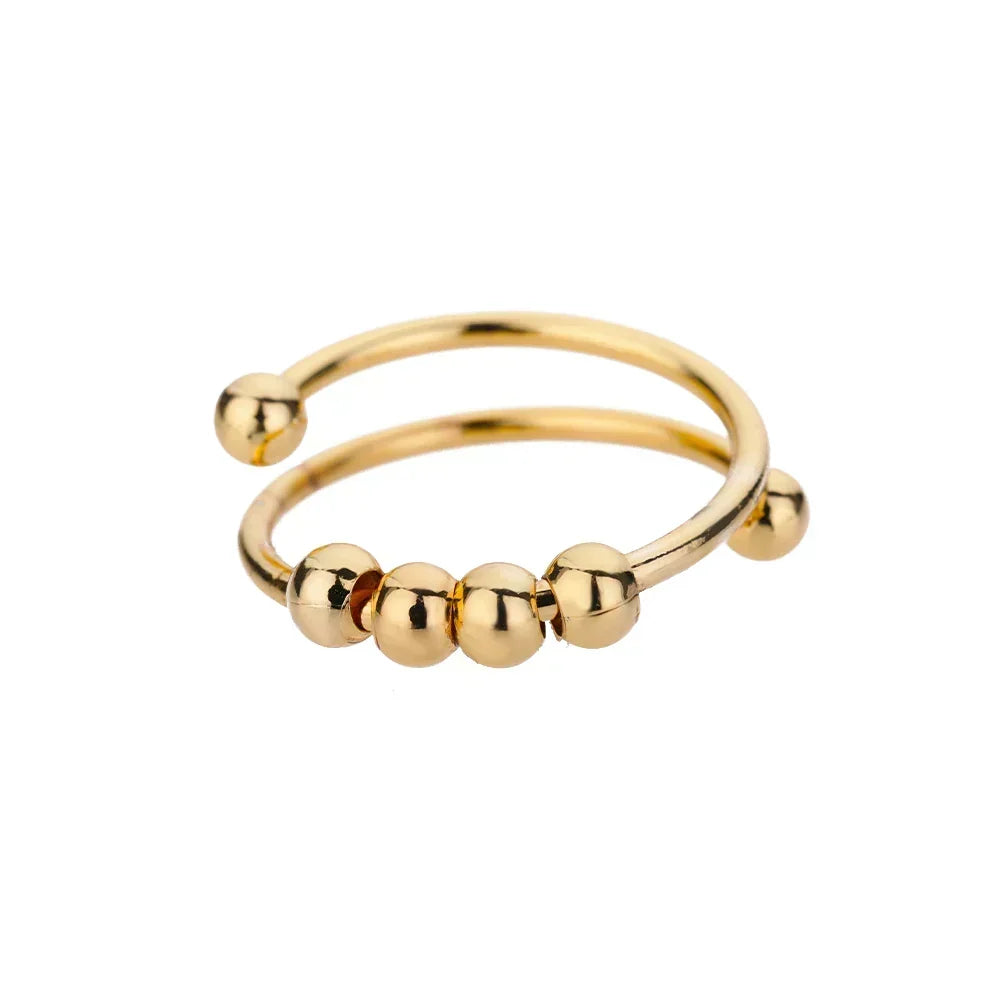 Maelis – Beruhigender Ring mit drehbaren Perlen