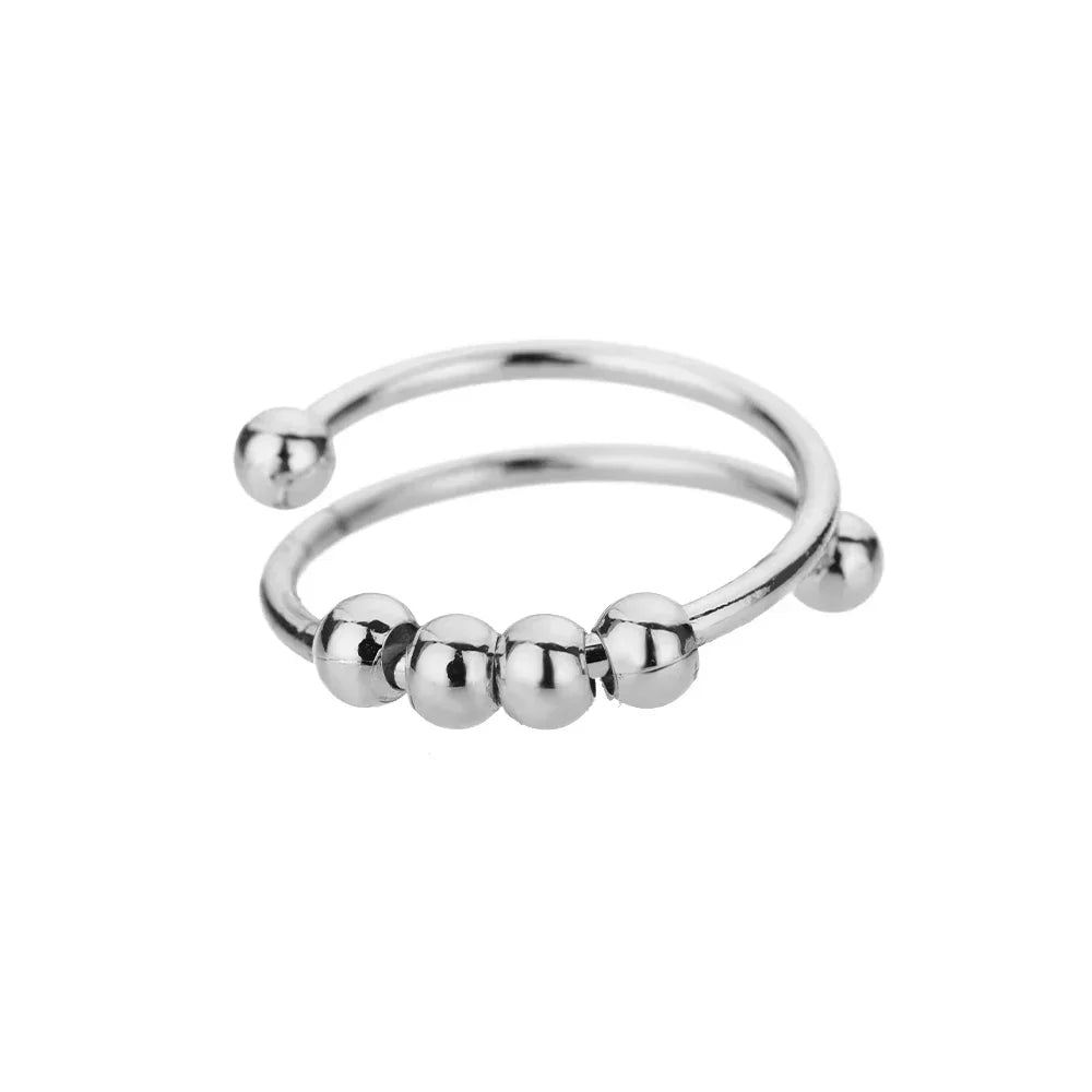 Maelis – Beruhigender Ring mit drehbaren Perlen