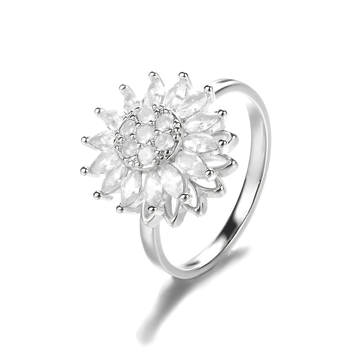 Solaya – Stressabbau-Ring mit Sonnenblumenmotiv
