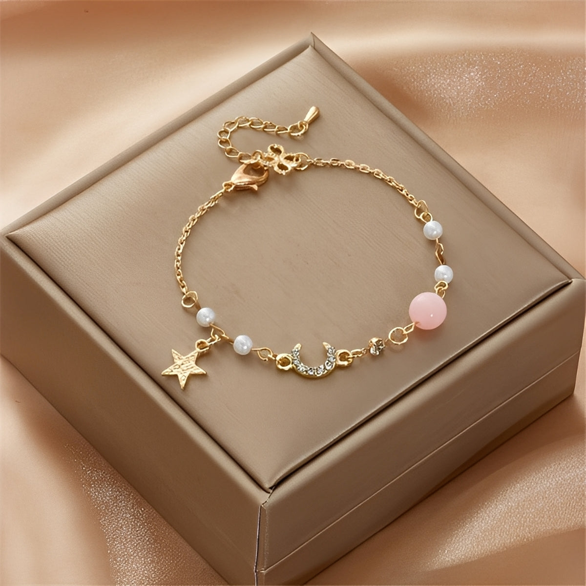 Selina – Armband mit Mond und Sternen