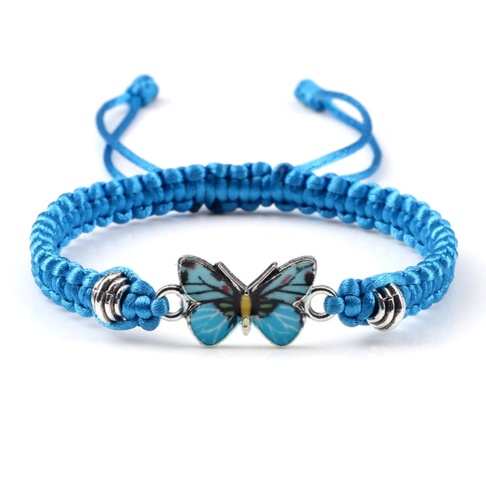 Elvina – Armband mit blauen Schmetterlingen