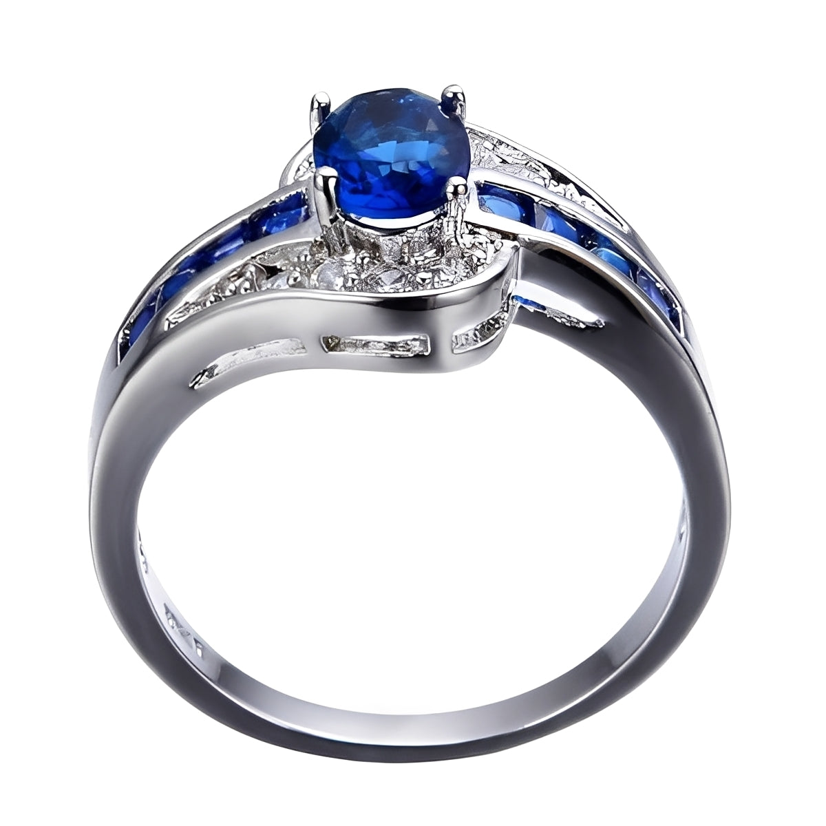Diane – Ring mit blauem Edelstein