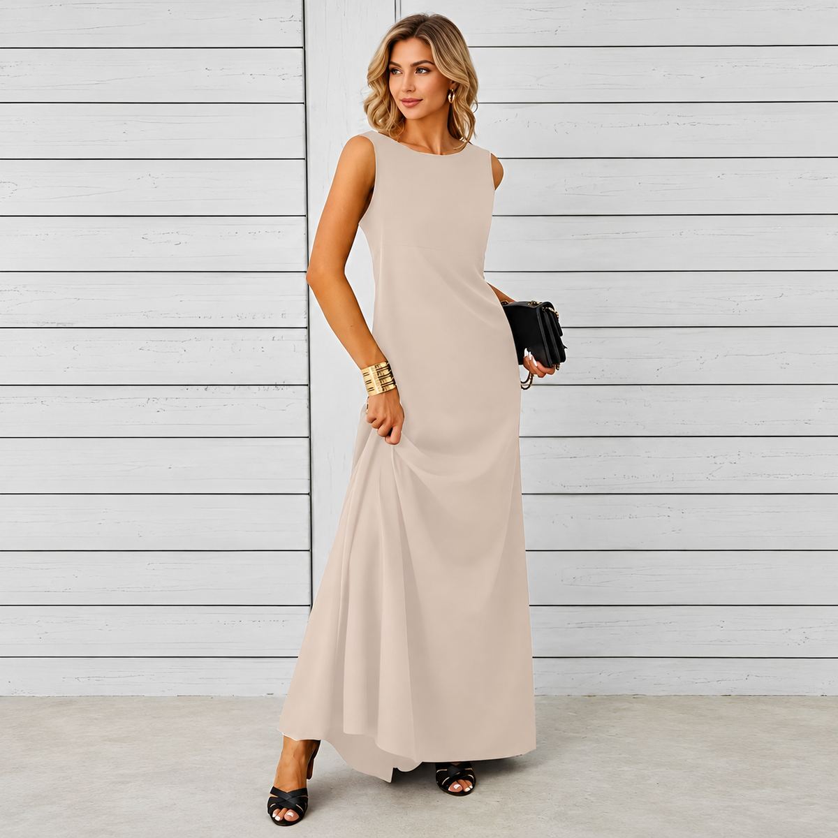 Saranna - Stilvolles Langkleid für Frauen