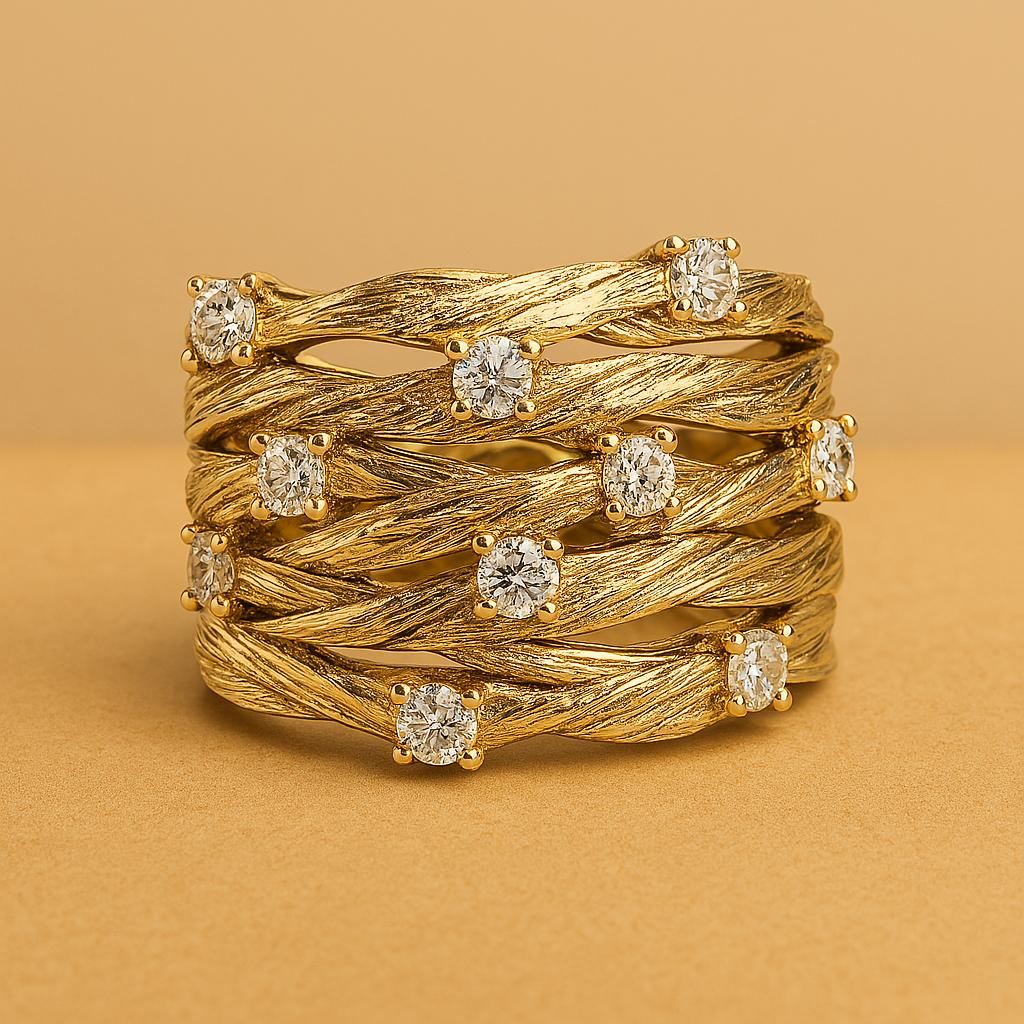 Marisse – Vintage-Ring in Gold mit zartem Glanz