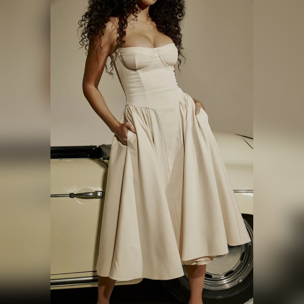 Diana - Midi-Kleid mit Korsett