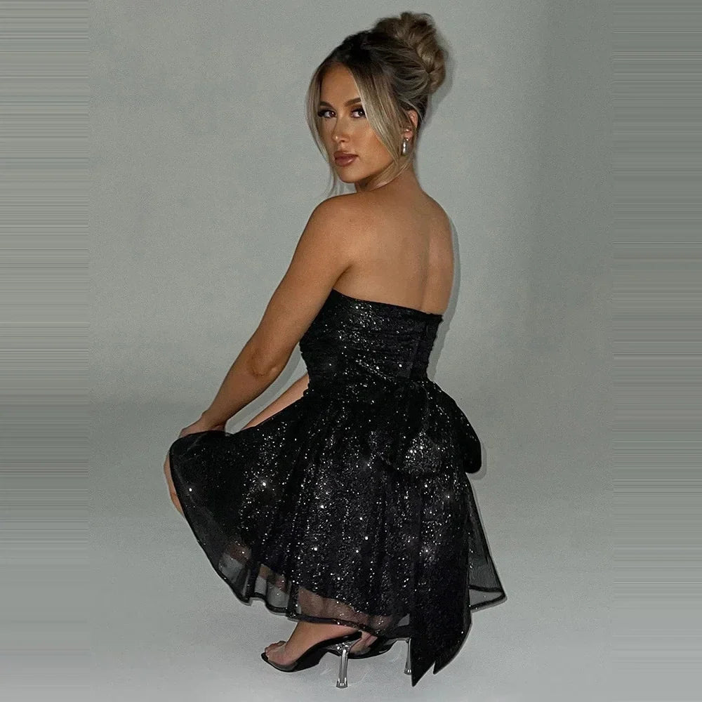 Stella - Glänzendes Kleid mit Pailletten für besondere Anlässe