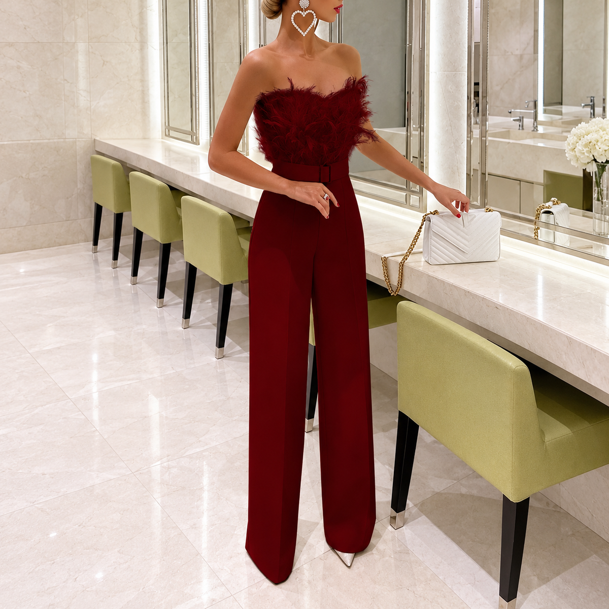 Frola - Stilvoller Jumpsuit mit Bandeau-Top