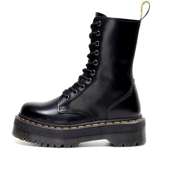 Edda - Damen Winterstiefel Dicke Sohle Reißverschluss