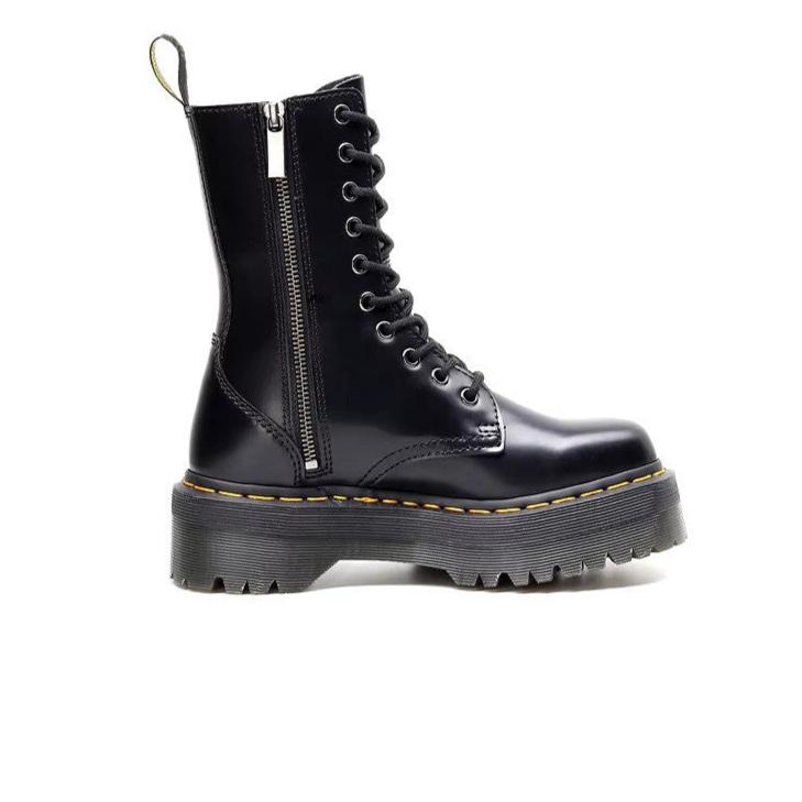 Edda - Damen Winterstiefel Dicke Sohle Reißverschluss