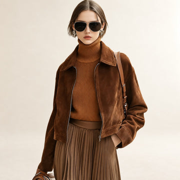 Damen Jacke Kurzarm Reißverschluss Tasche Relaxed Fit