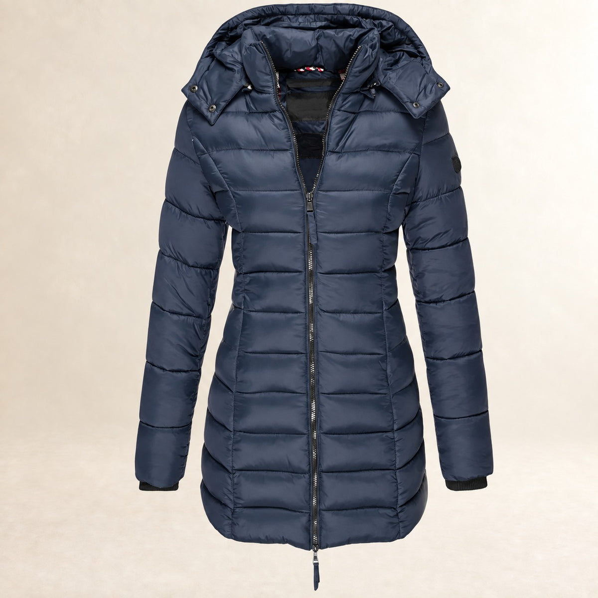 Damentaugliche Steppjacke mit Kapuze - Leicht, Reißverschluss, Quilt-Design