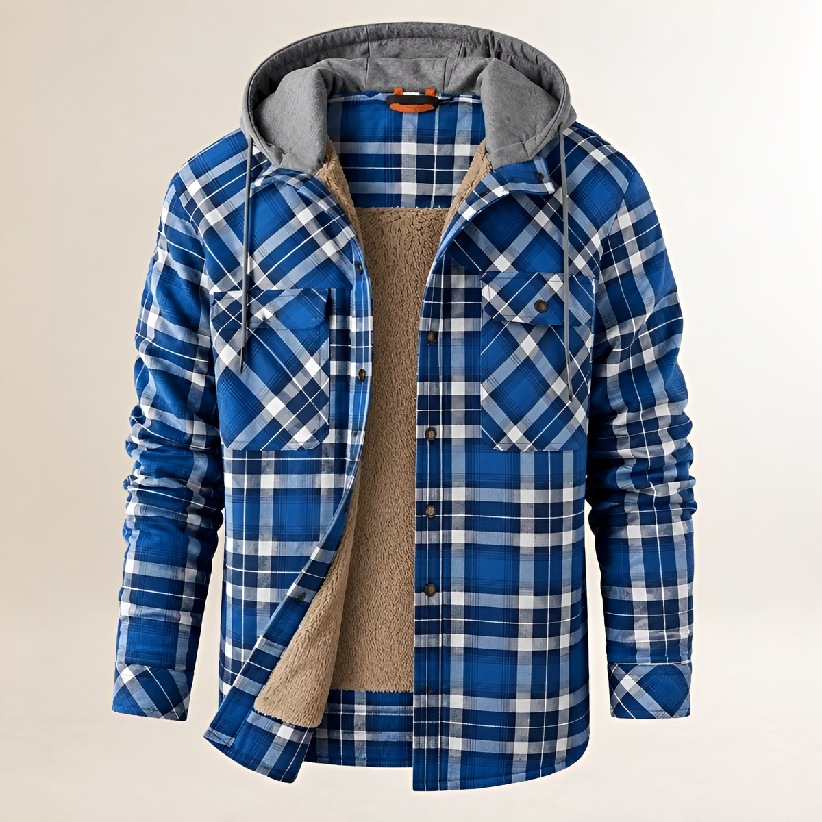 Dapper Jacke Herren Kapuze mit Kordelzug Schnappverschluss Vordereckentaschen Regular Fit