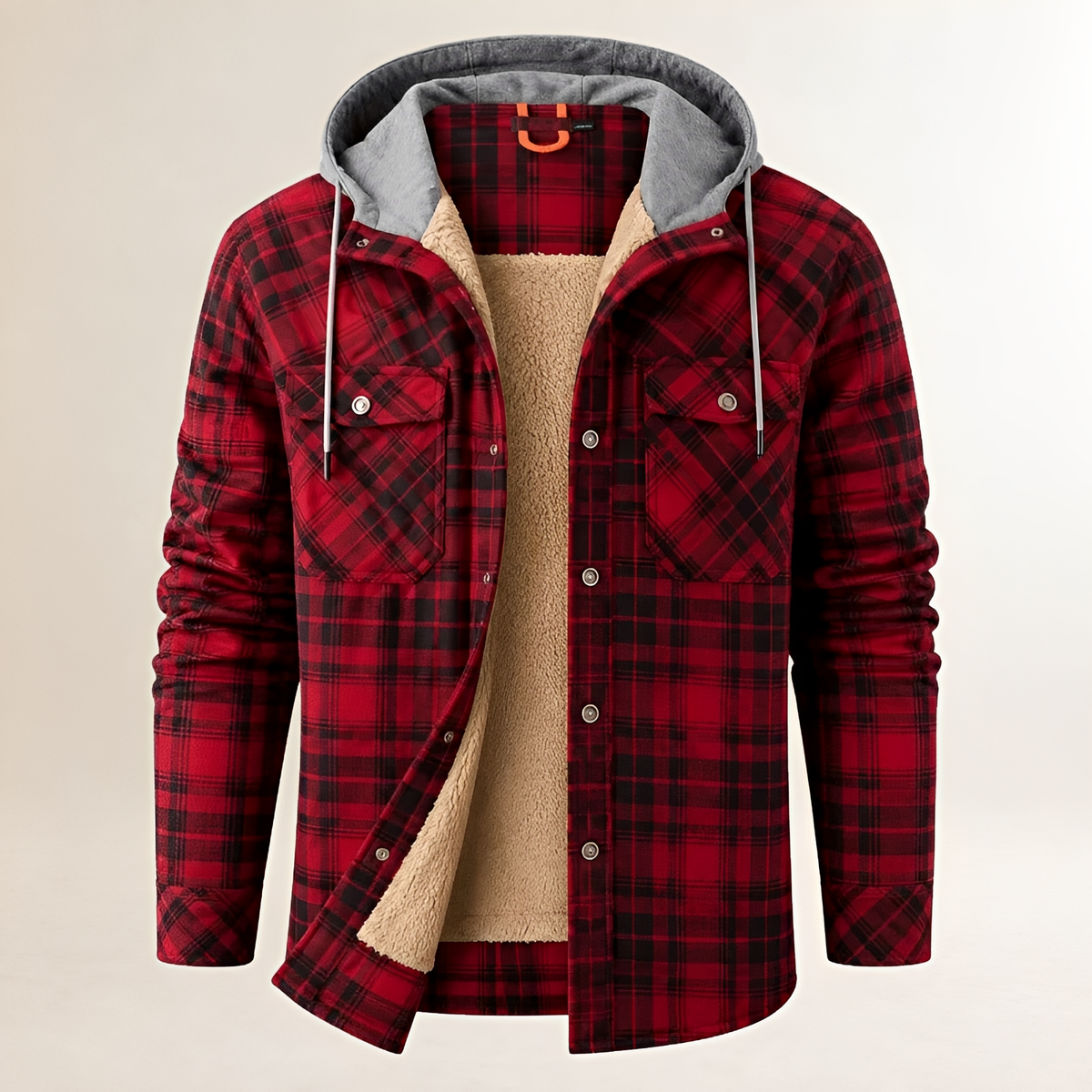 Dapper Jacke Herren Kapuze mit Kordelzug Schnappverschluss Vordereckentaschen Regular Fit