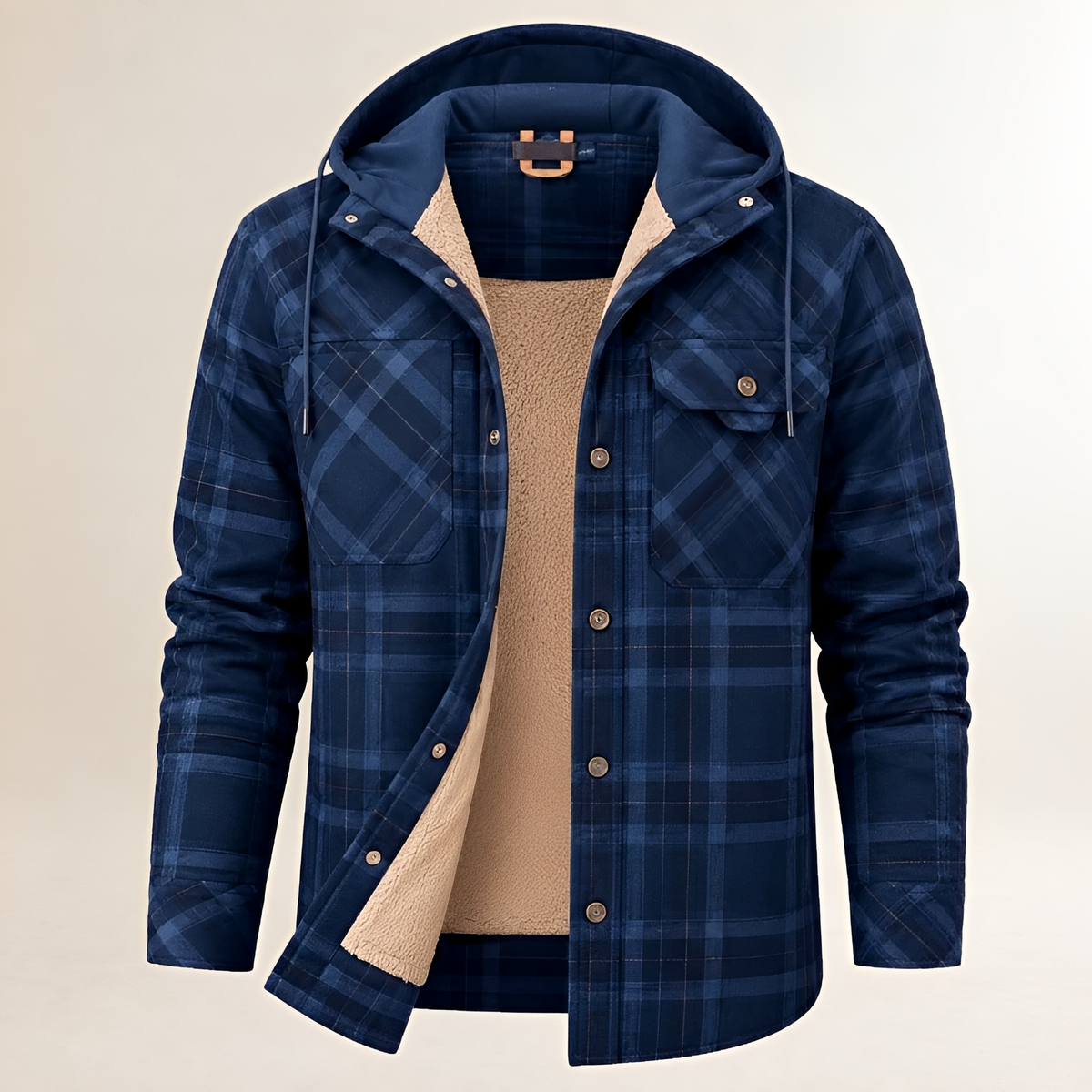 Dapper Jacke Herren Kapuze mit Kordelzug Schnappverschluss Vordereckentaschen Regular Fit