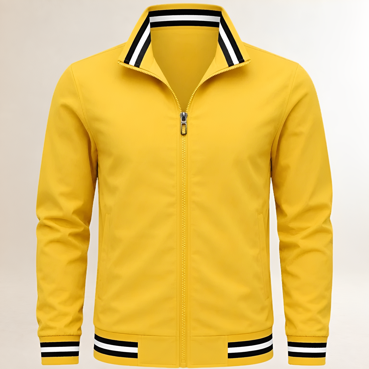 Dapper Jacket Herren Bomber-Jacke Reißverschluss Stehkragen - Regular Fit