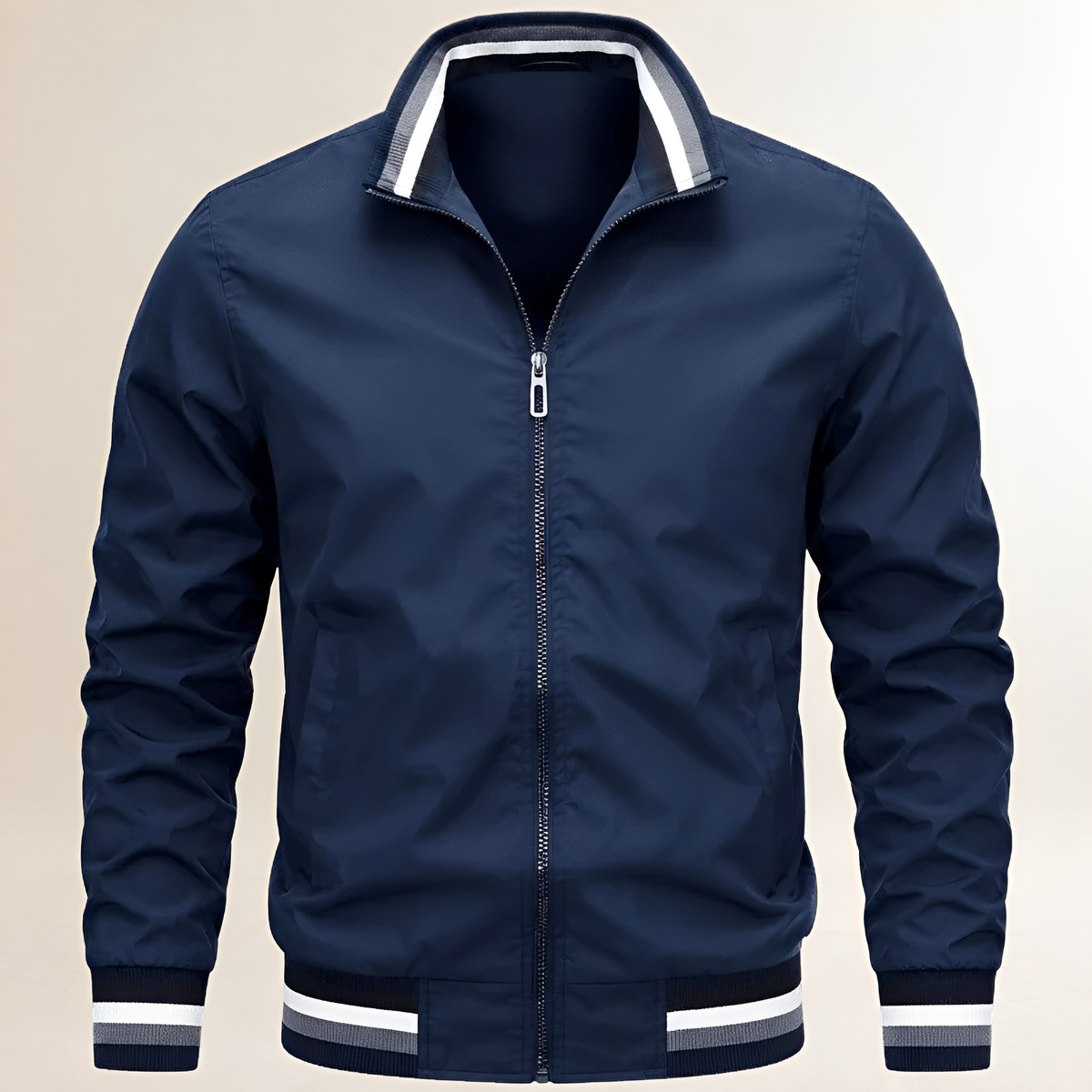 Dapper Jacket Herren Bomber-Jacke Reißverschluss Stehkragen - Regular Fit