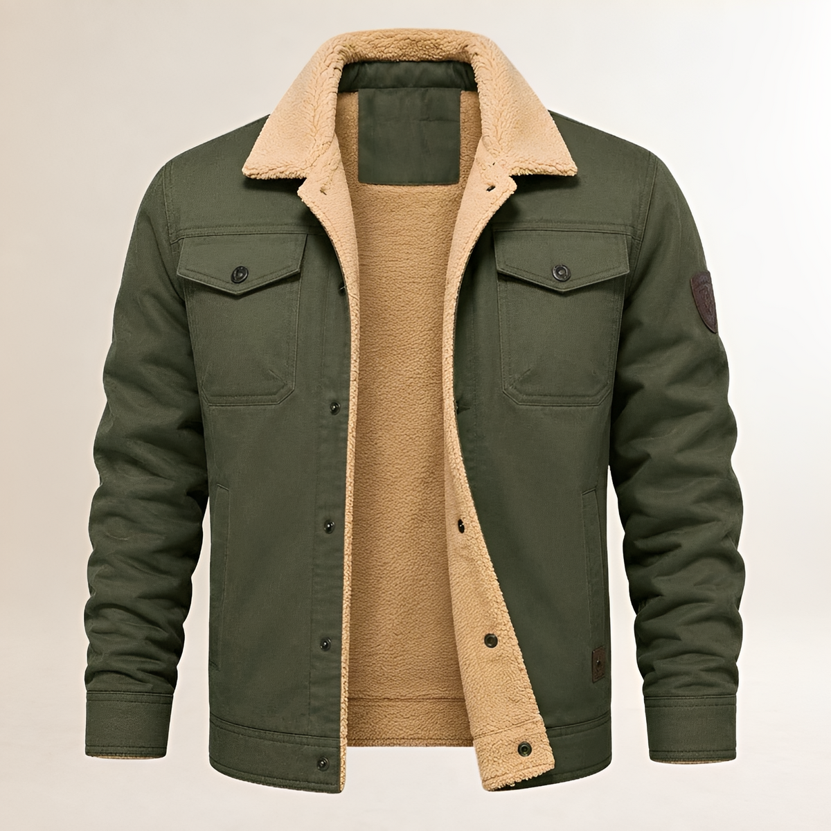 Dapper Jacket Herren Snap-Front mit gestepptem Innenfutter, Brusttaschen & Seitenpockets – Regular-Fit
