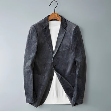 Herren Blazer mit Doppelknopf, Notch-Lapels - Taillierter Schnitt, Vielseitig kombinierbar