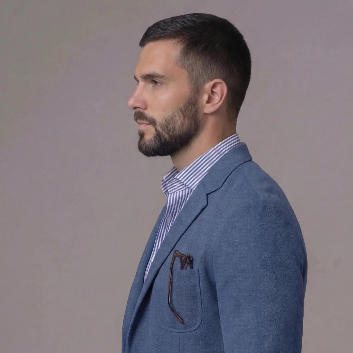 Herren Blazer mit leichter, unstrukturierter Passform und Tasche