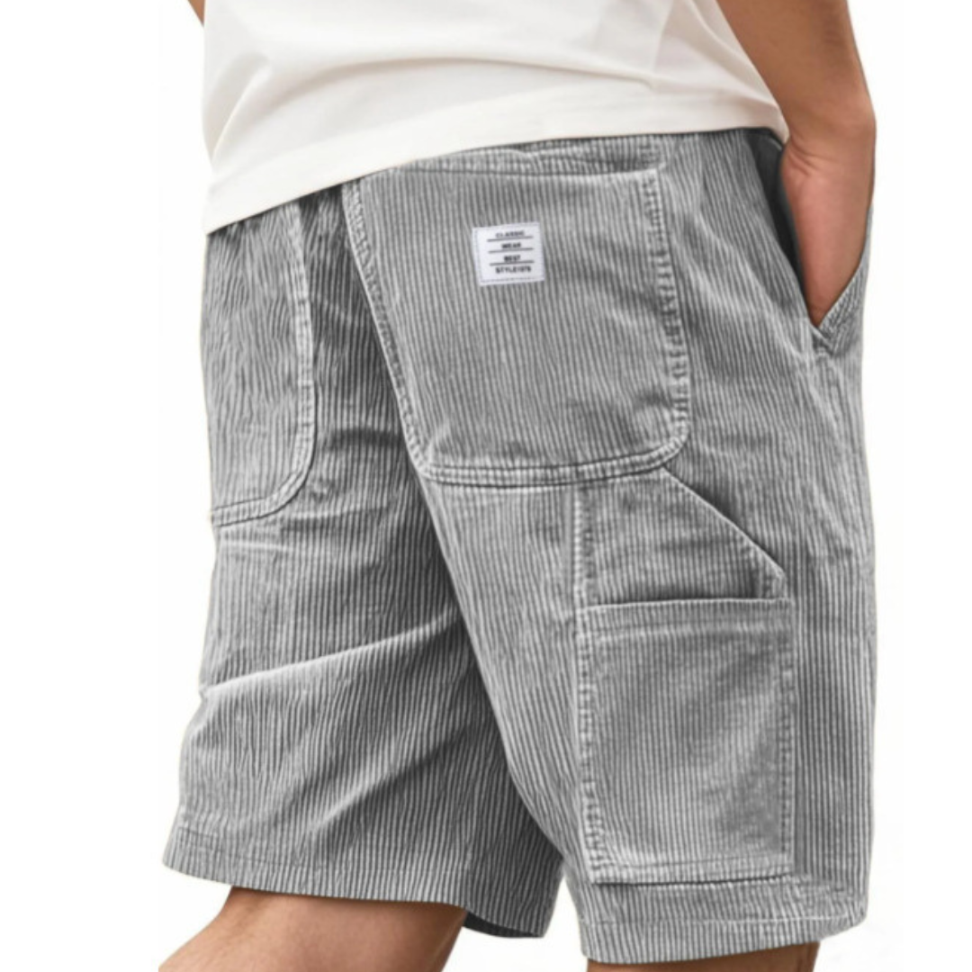 Herren Cargo Shorts Gerade Passform Knielang Mit Mehrfach-Taschen
