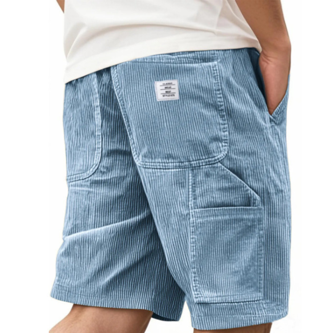 Herren Cargo Shorts Gerade Passform Knielang Mit Mehrfach-Taschen