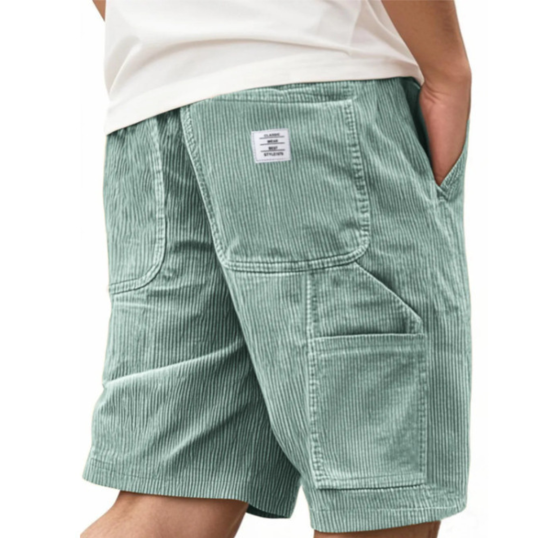 Herren Cargo Shorts Gerade Passform Knielang Mit Mehrfach-Taschen